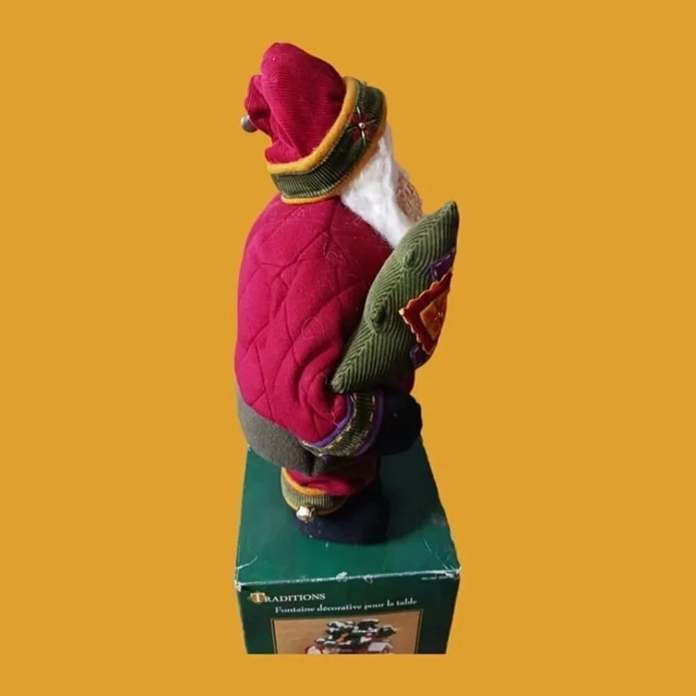 The gentle vtg standing santa wool beard